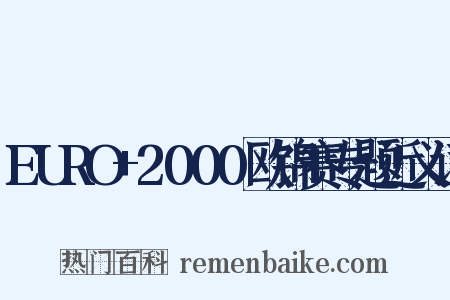 EURO+2000欧锦赛专题近义词是什么意思的图片
